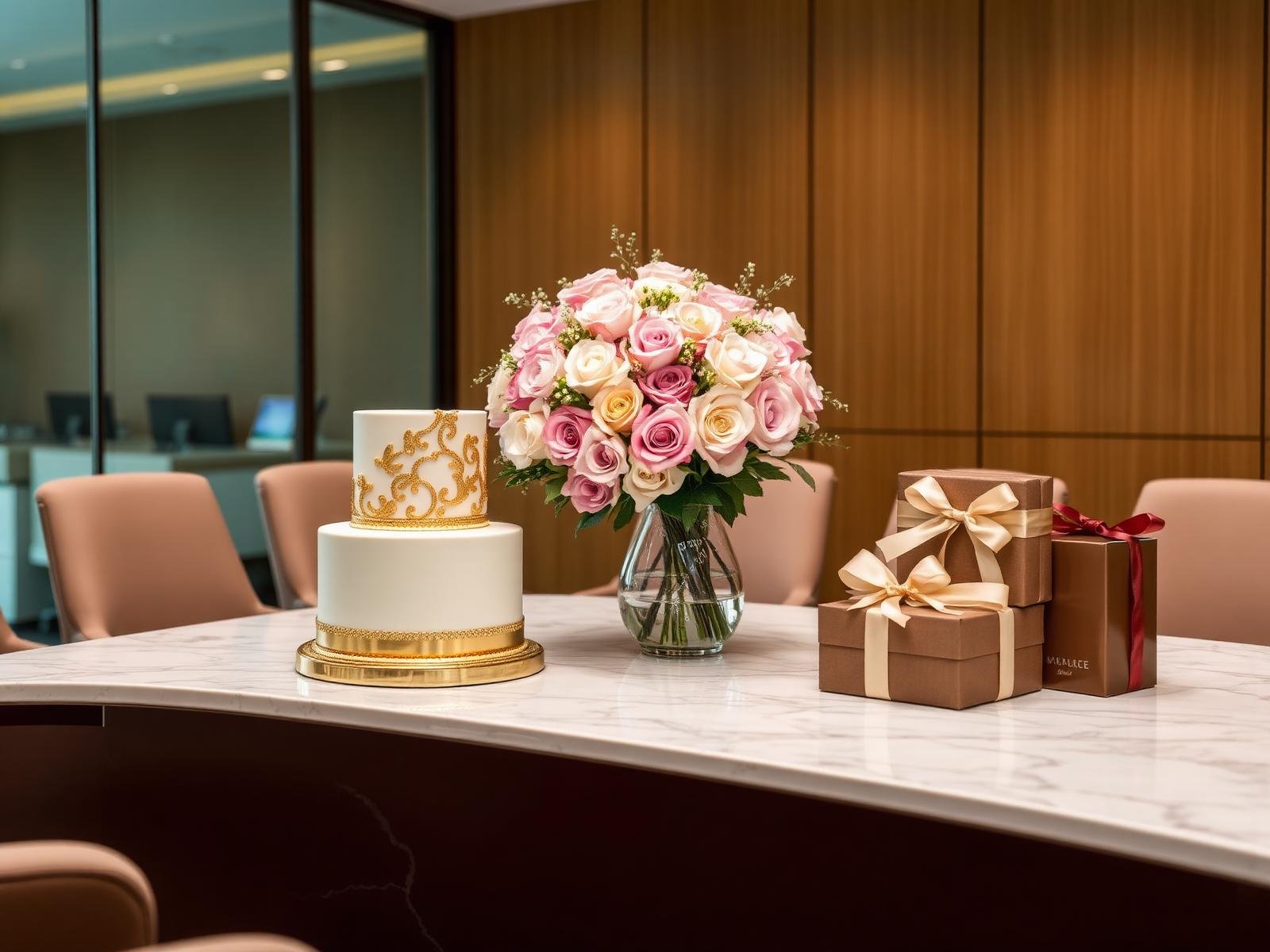 Corporate cakes, flowers and gift hampers by Bake N Bloom